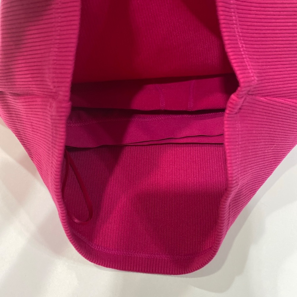 Alo yoga pink magenta crush sports bra xs biker shorts s   2 pc set - Picture 2 of 13